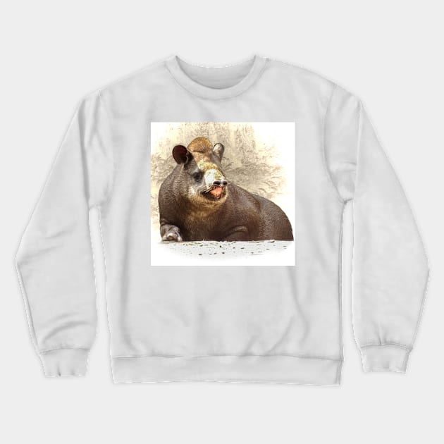 Tapir Crewneck Sweatshirt by Guardi